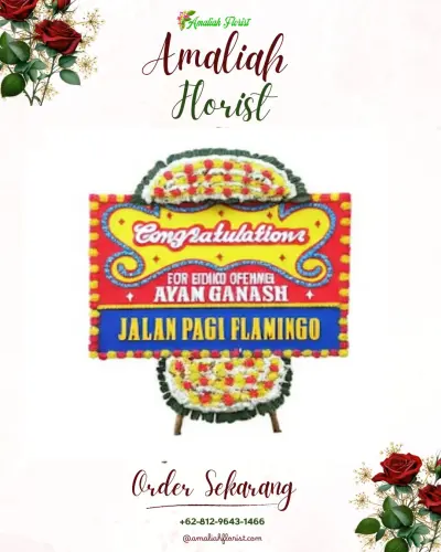 Bunga Papan Congratulation di Persiakan
